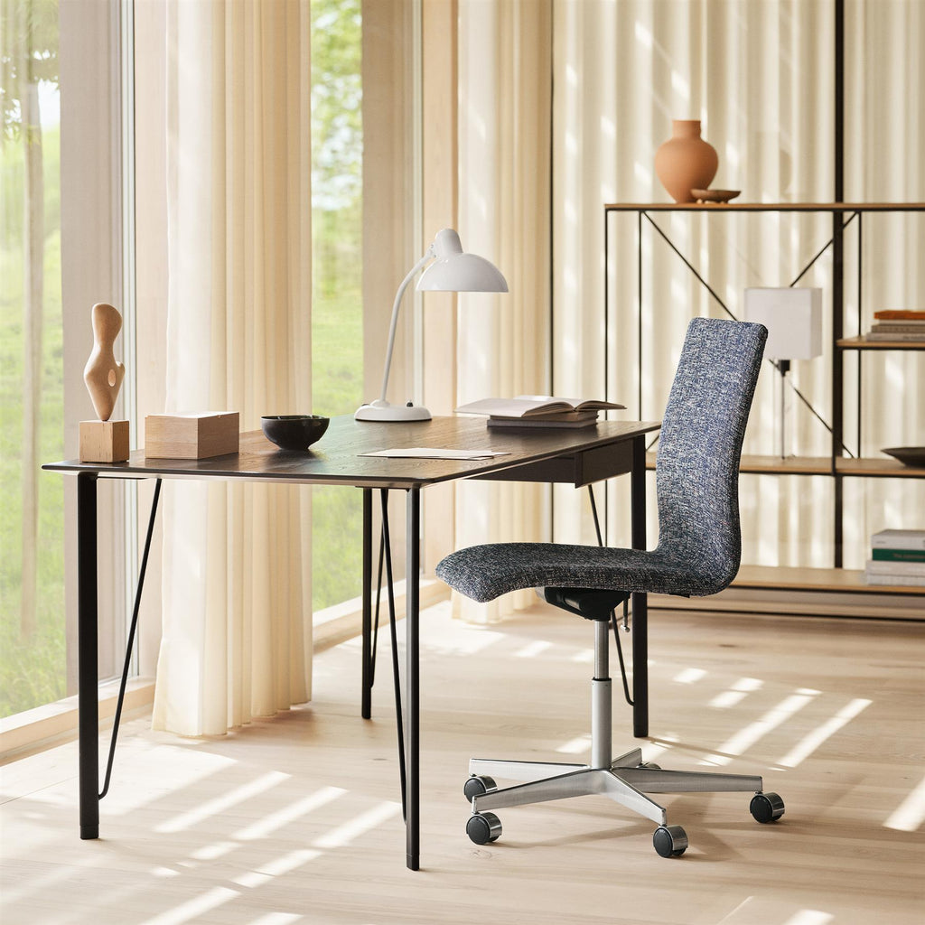 Fritz Hansen Oxford Office Chair with Low Back and Wheels