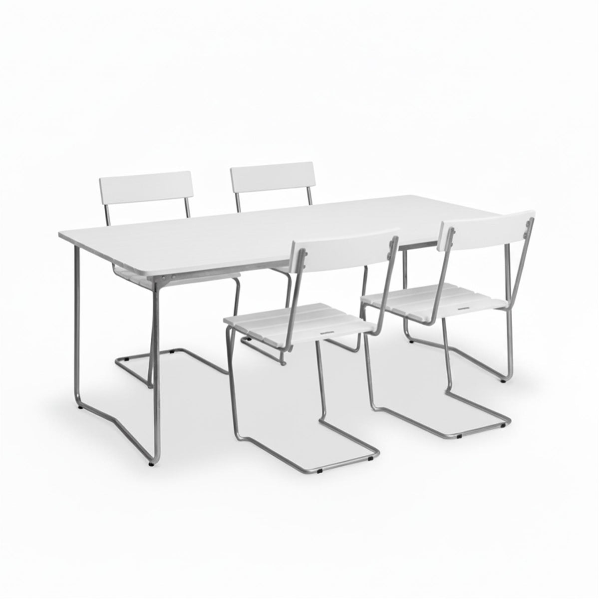 Grythyttan Stålmöbler Outdoor Dining Set - Medium - Curated by Holloways of Ludlow