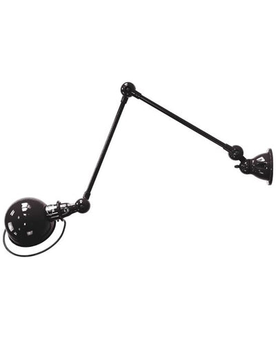 B-Stock Jielde Loft Two Arm Wall Light - Black, Matt, Hardwired (No Switch)