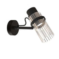 Outlet TOOY Lei Wall Light - Sand Black, Clear Glass, GU10 Fitting