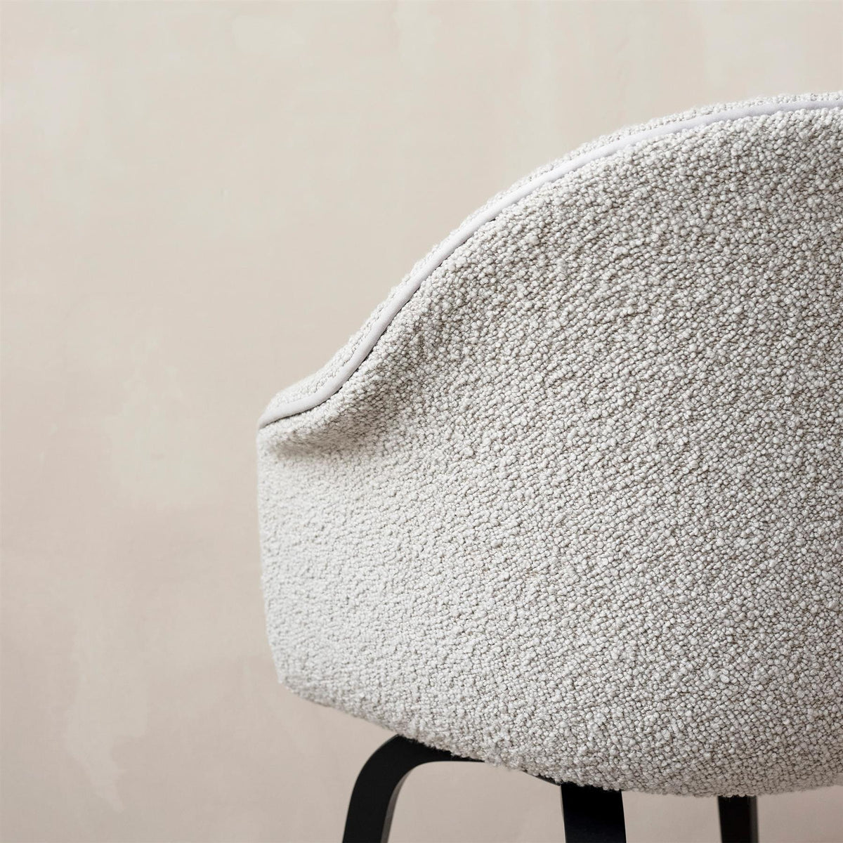 GUBI Bat Dining Chair, Full Upholstery and Plastic Legs