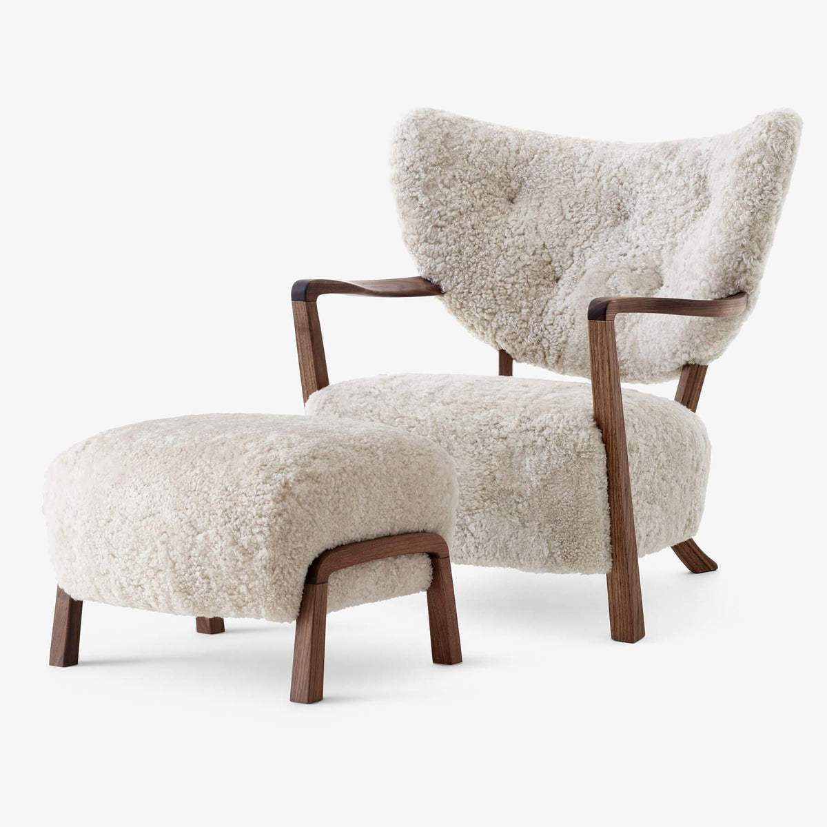 &Tradition ADT2 & ADT3 Wulff Lounge Chair Ottoman