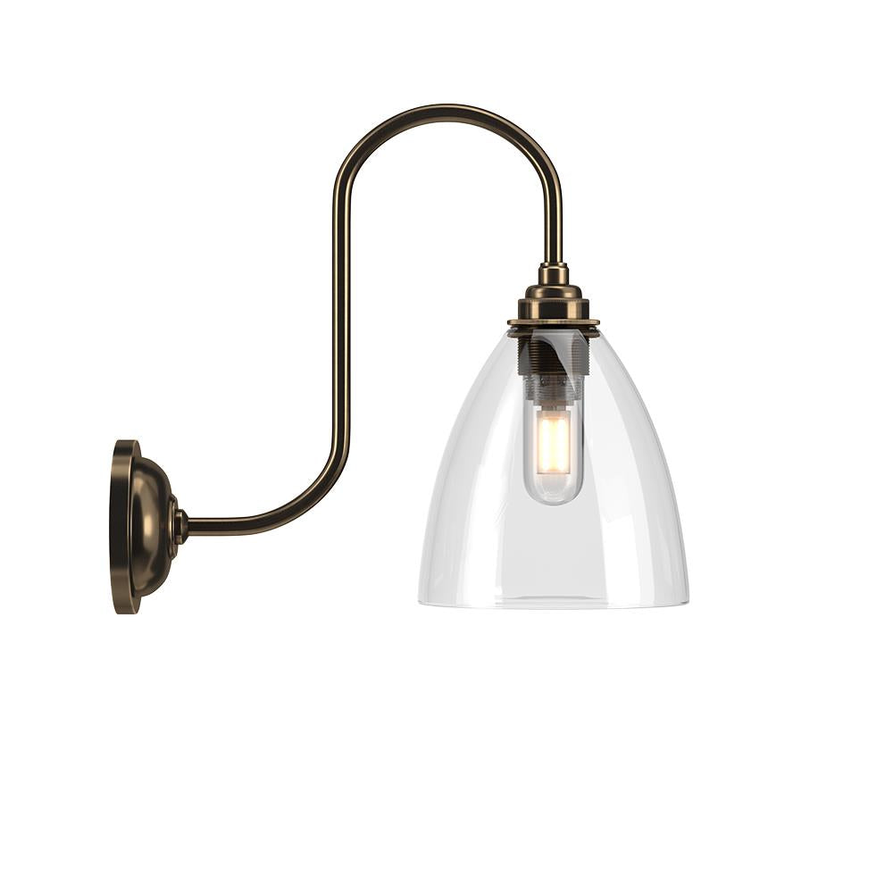 Fritz Fryer Ledbury Swan Neck Bathroom Wall Light