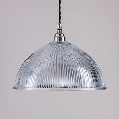Old School Electric Prismatic Dome Pendant Light