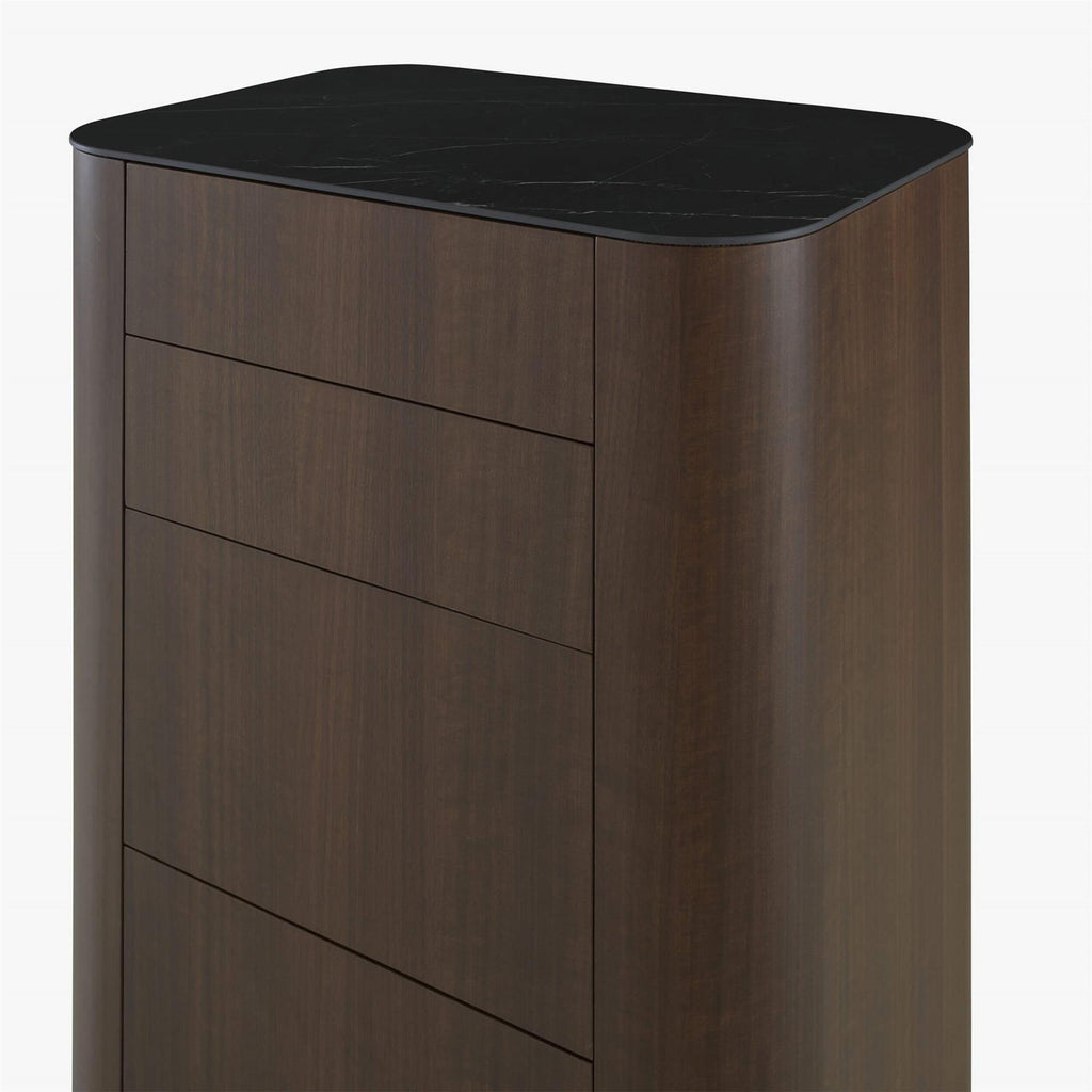 Ligne Roset Parabole Chest of Drawers in Dark Walnut