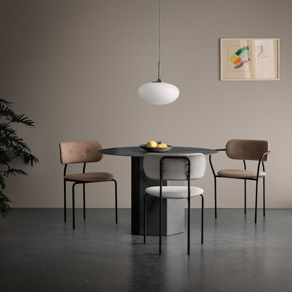GUBI Coco Dining Armchair, Fully Upholstered