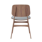 Fredericia Soborg Wood Base Chair with Upholstered Seat