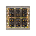 Soho Lighting Eton Collection Bronze 20A 6 Gang 2 Way Toggle Switch