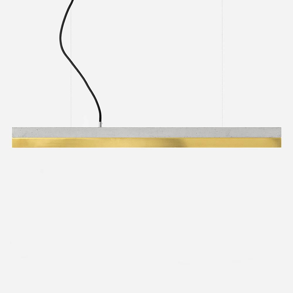 Concrete linear pendant