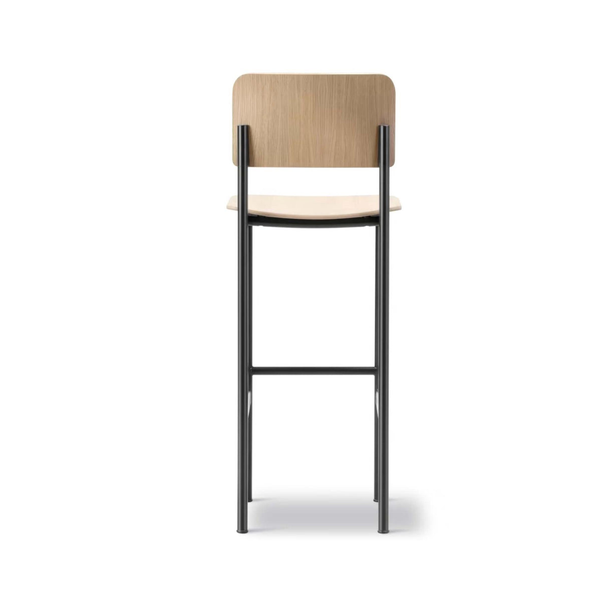 Fredericia Plan Bar Stool with Metal Legs