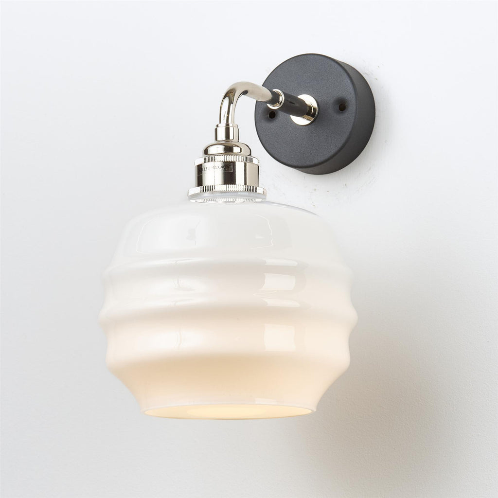 Old School Electric Deco Wall Light : Right Angled : Bathroom Version