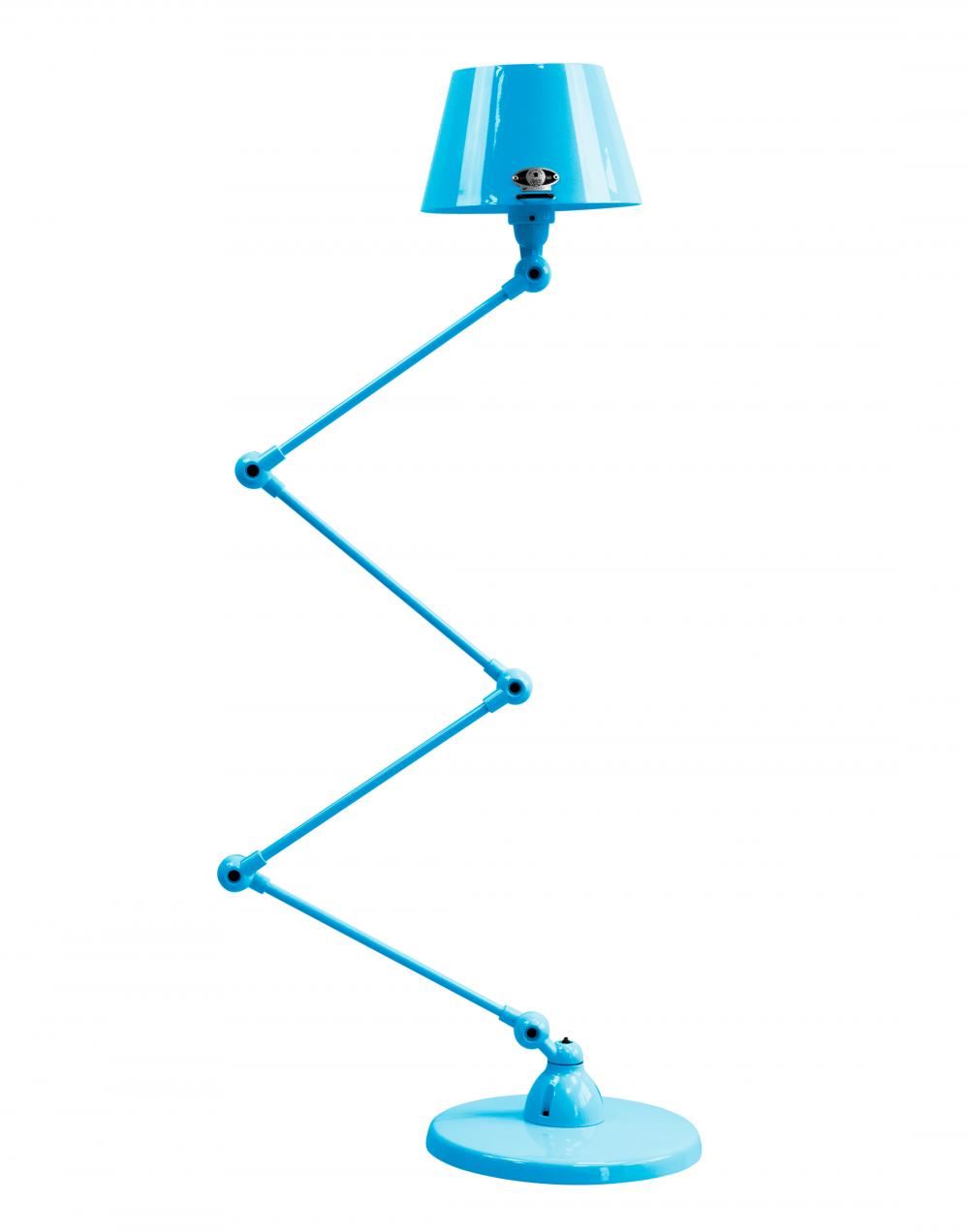 Jielde Aicler Zigzag 4 Arm Desk Or Floor Lamp, Straight Shade - Gloss