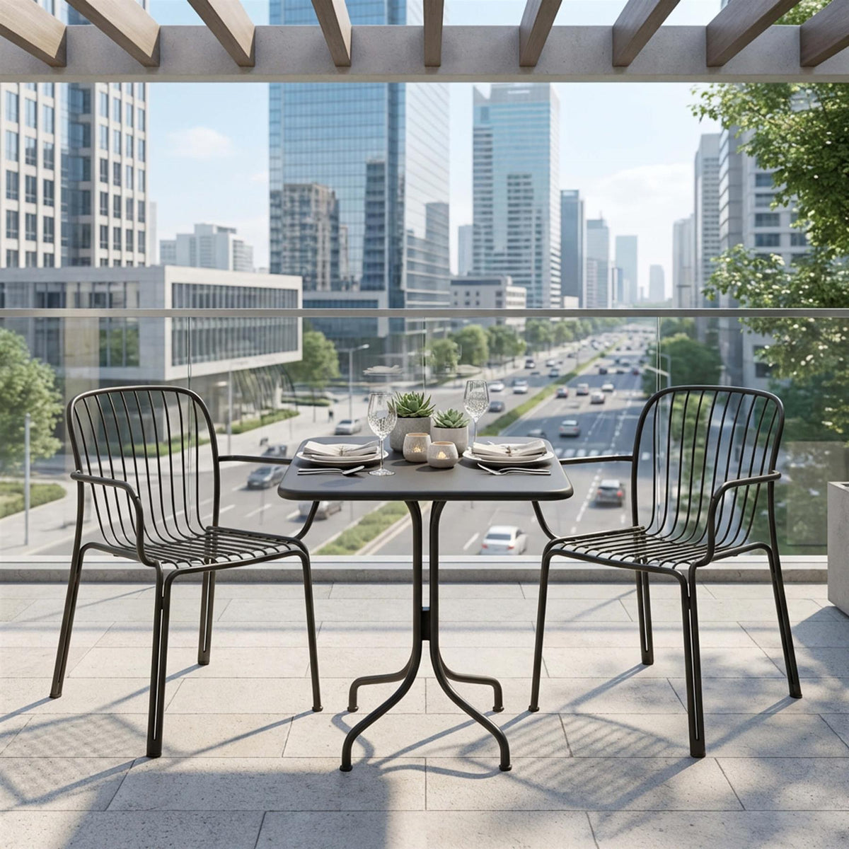 &Tradition Thorvald Balcony Furniture Set - Curated by Holloways of Ludlow