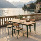 Fritz Hansen Pelagus Garden Dining Set - Medium - Curated by Holloways of Ludlow