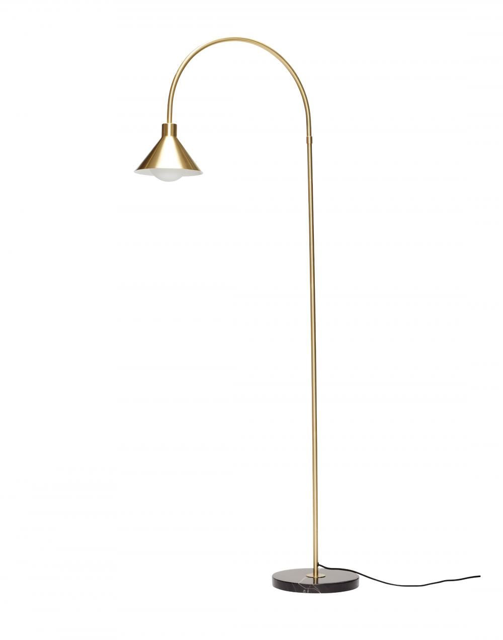 Hubsch Pipe Floor Lamp - Brass