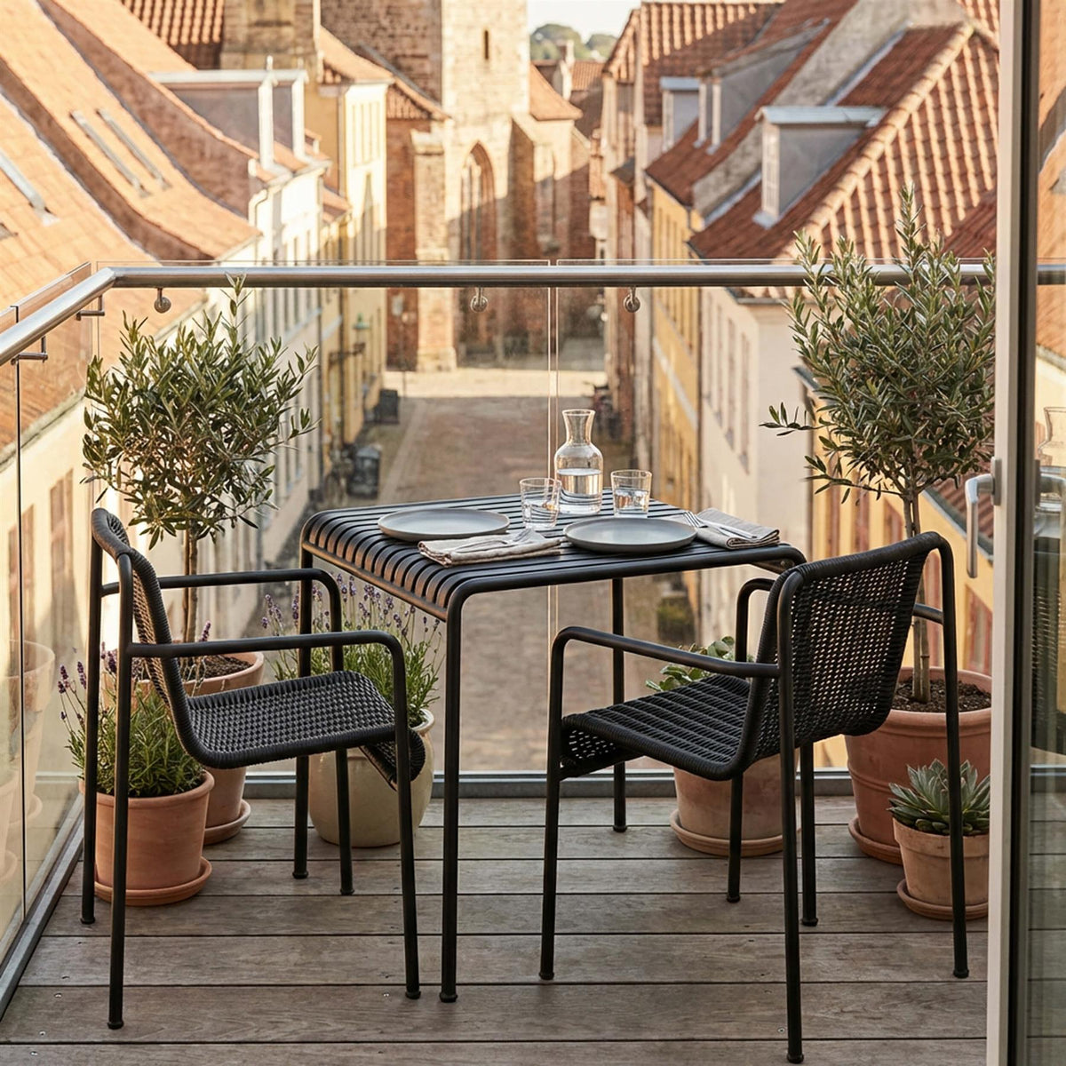 HAY Palissade Cord Balcony Furniture Set - Curated by Holloways of Ludlow