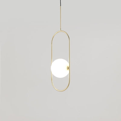 Ex-Display Aromas Abbacus Pendant Light - Matt Brass, Opal