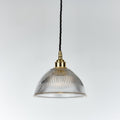 Old School Electric Prismatic Dome Pendant Light