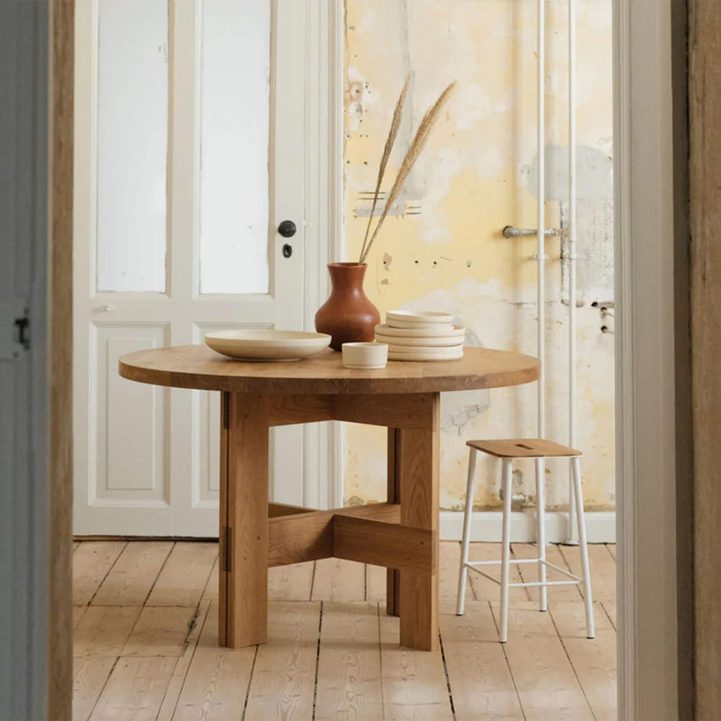 Frama Farmhouse Trestle Dining Table - Round