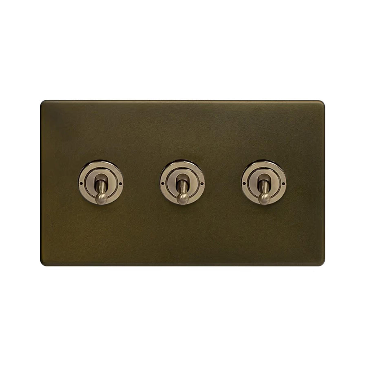 Soho Lighting Eton Collection Bronze 20A 3 Gang 2 Way Toggle Switch