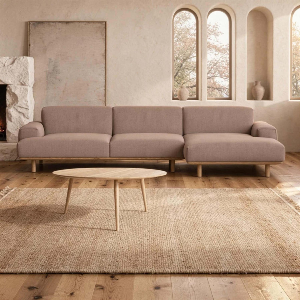 Bruunmunch Reason 3+ Seater Sofa with Chaise longue