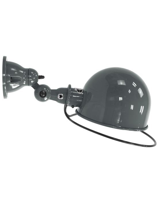 Outlet Jielde Loft Large Flush Wall Light - Granite Grey, Matt, Hardwired (No Switch)