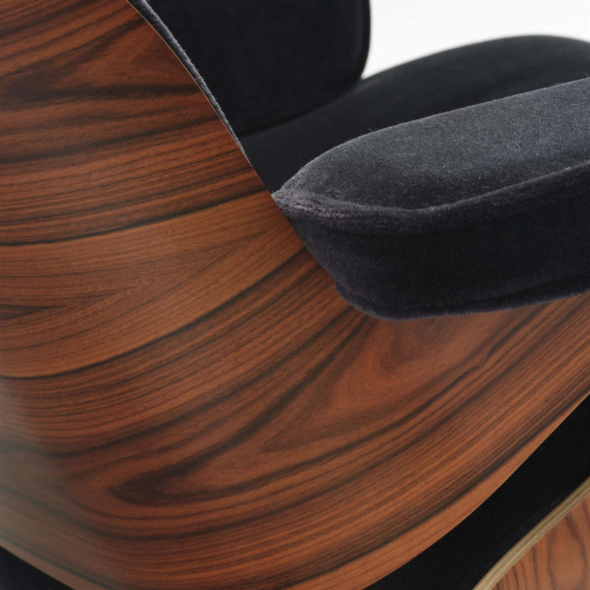 Vitra Eames Contemporary Lounge Chair and Footstool in Santos Palisander