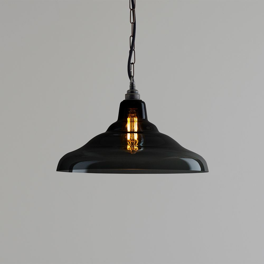 Davey Glass School Pendant Light