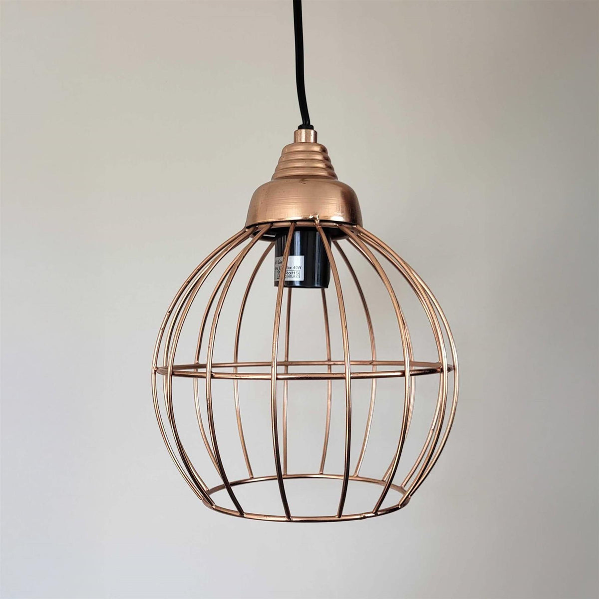 Outlet Benthe Copper Cage Pendant Light