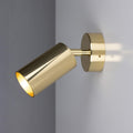 Mullan Lighting Evanston Directional Brass Wall Spotlight