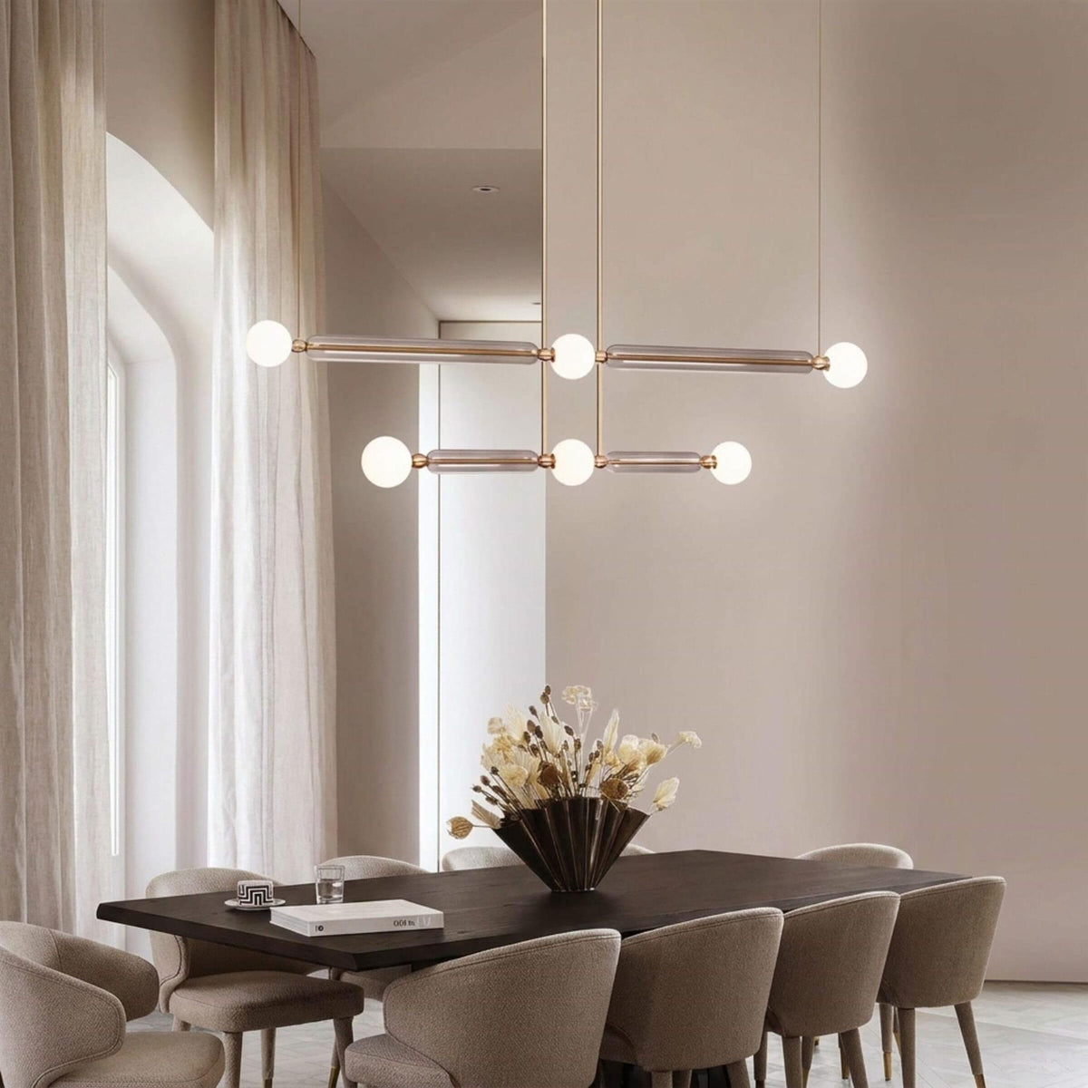 Marc Wood Case 2 Tier Linear Pendant Light
