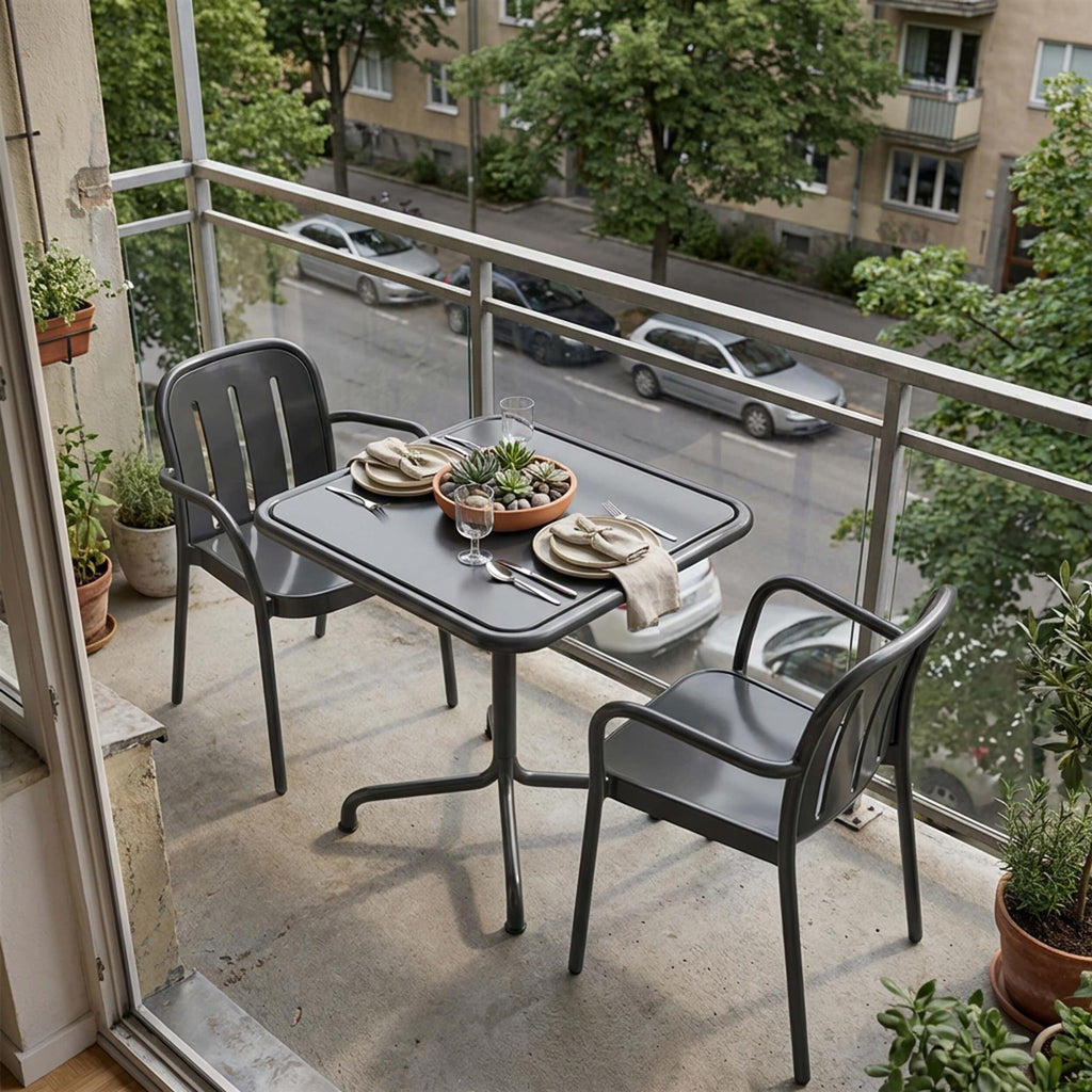 HAY Deville Balcony Furniture Set - Curated by Holloways of Ludlow