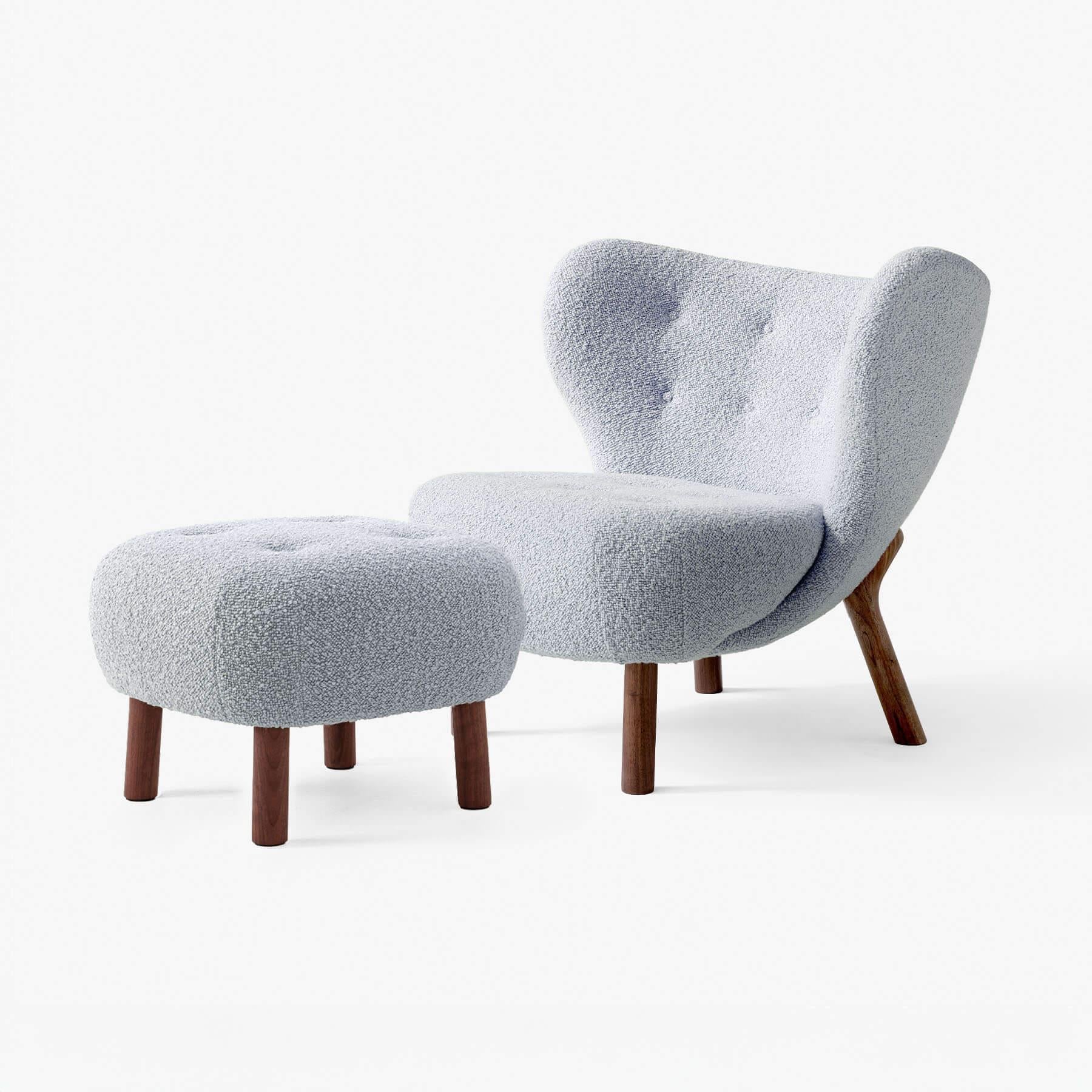 &Tradition VB1 Little Petra Chair with Footstool