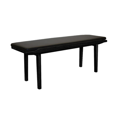 B-Stock Kath & Andersen KA60 Wooden Bench - Black oak with cushion