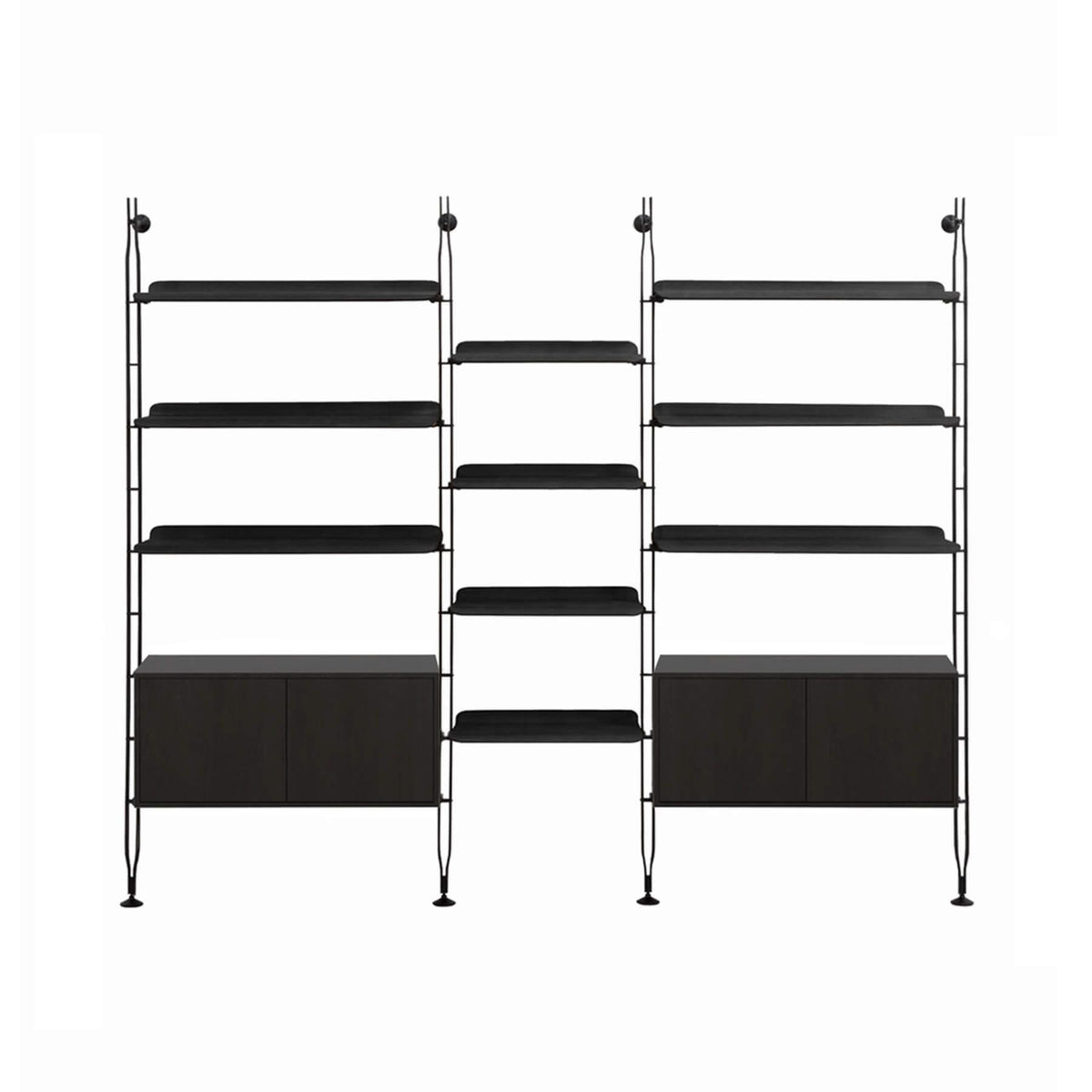 Kartell Adam Wood Triple Shelf With Container