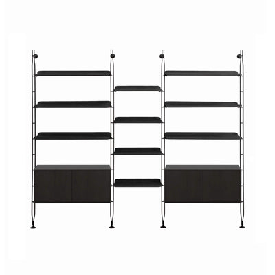 Kartell Adam Wood Triple Shelf With Container