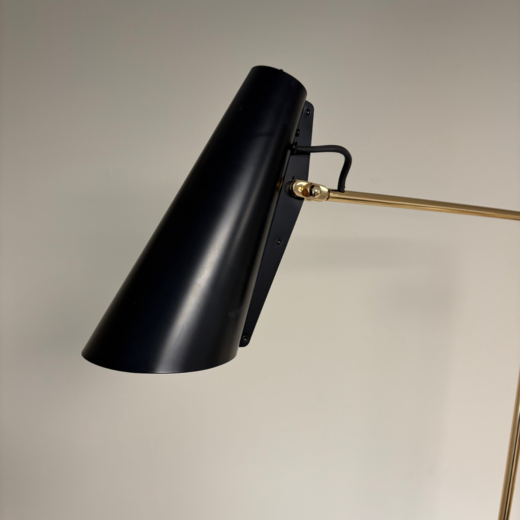 Ex-Display Northern Birdy Swing Floor Lamp - Black / Brass