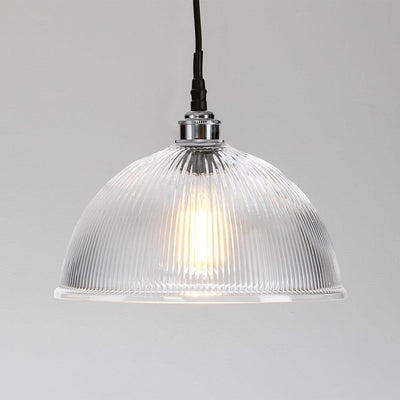 Old School Electric Prismatic Dome Pendant Light : Bathroom Version