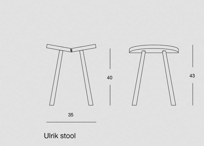 Ulrik stool - Natural