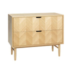 Outlet Hubsch Herringbone Dresser Drawers - Natural