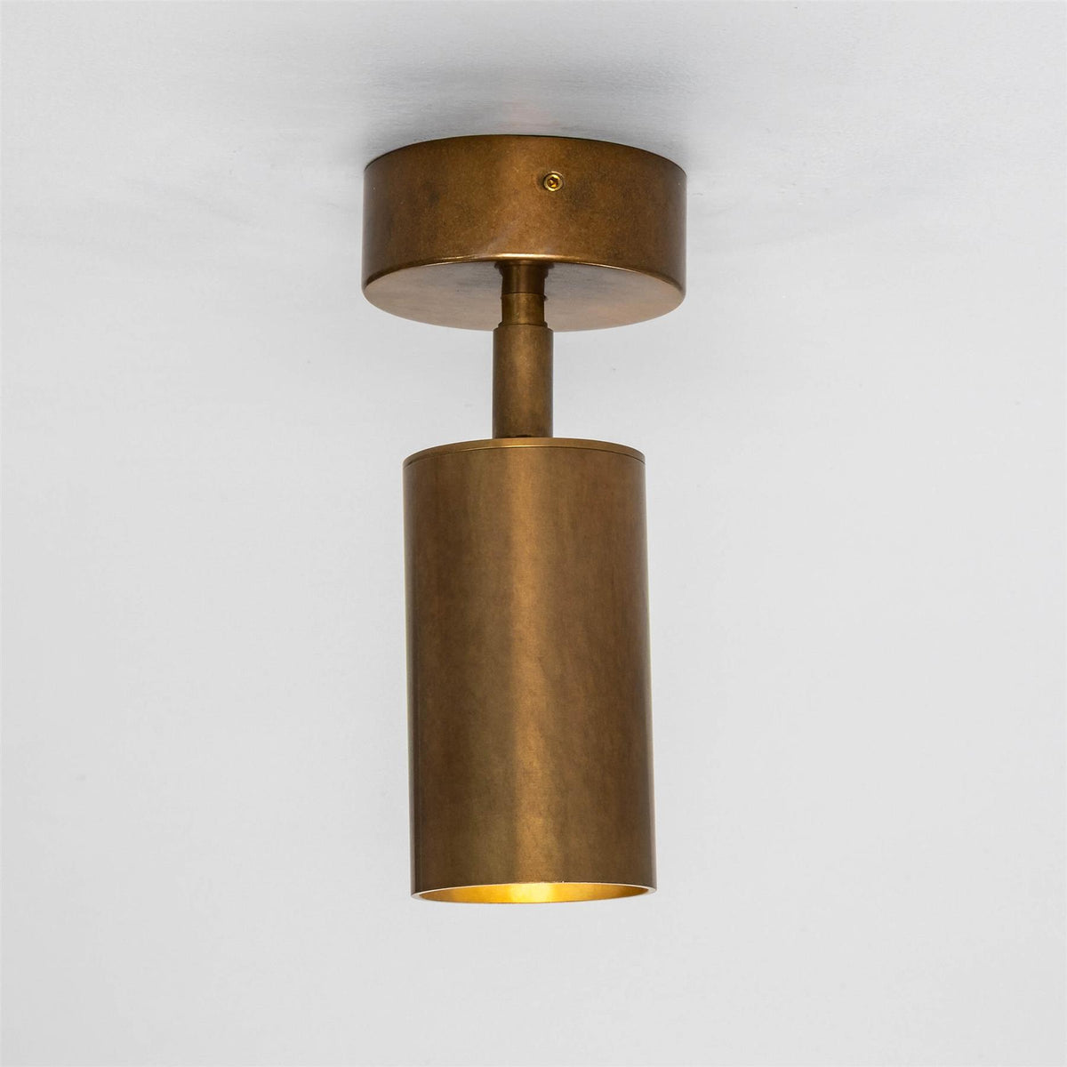 Mullan Lighting Evanston Directional Brass Ceiling Spotlight