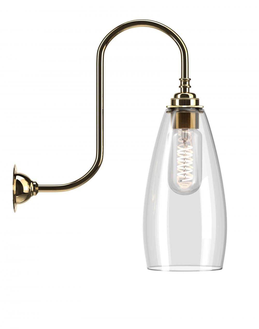 Fritz Fryer Upton Swan Neck Bathroom Wall Light