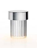 Outlet Flos Last Order Portable Rechargeable Lamp - Fluted Glass, Polished Stainless Steel
