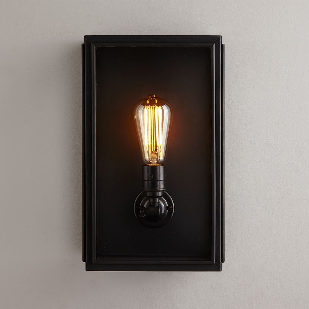 Davey Lighting Box Wall Light, Internally Glazed