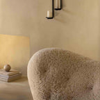 Audo Copenhagen Tired Man Sheepskin Lounge Chair with Ottoman