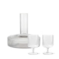 Ferm Living Ripple Wine Carafe & Wine Glasses - Set of 2 Gift Set