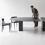 DK3 Ten Round Extendable Dining Table, 72cm Height
