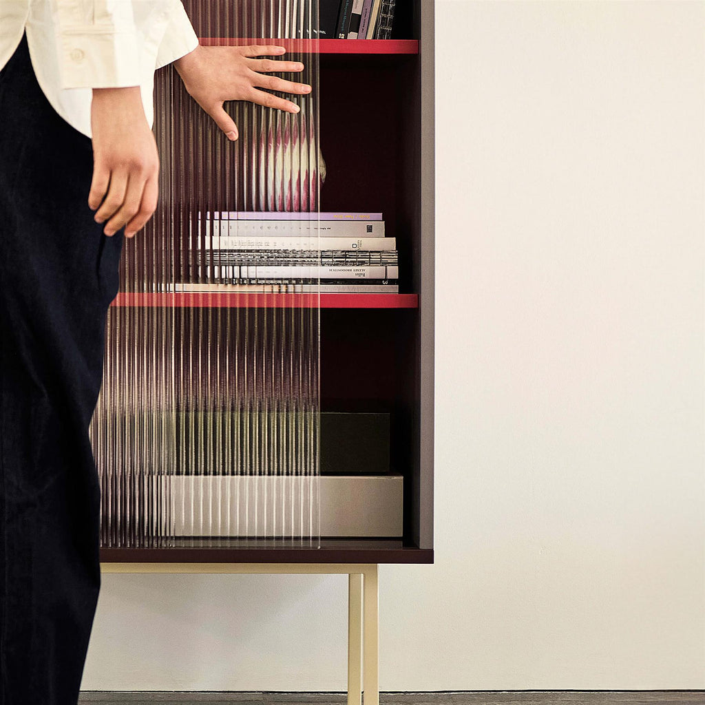 HAY Colour Tall Cabinet with Glass Doors