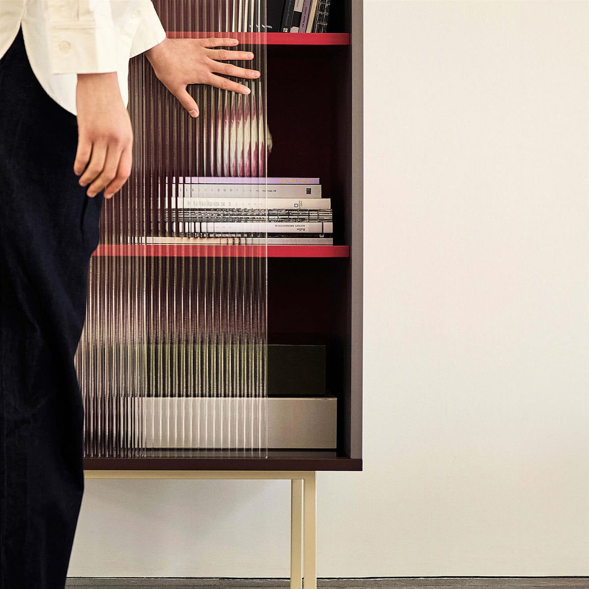 HAY Colour Tall Cabinet with Glass Doors