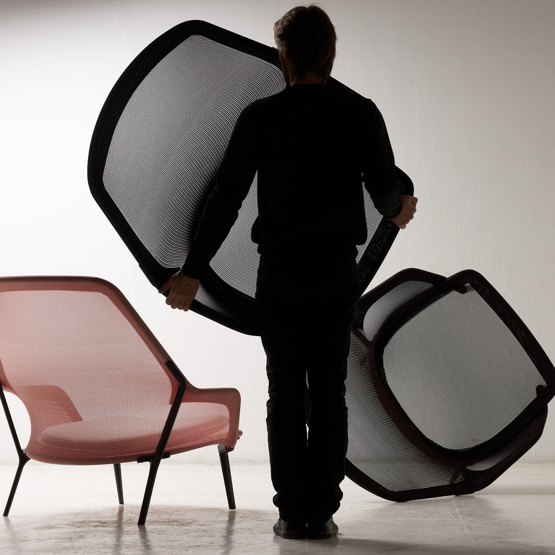 Vitra Slow Knit Lounge Chair & Ottoman